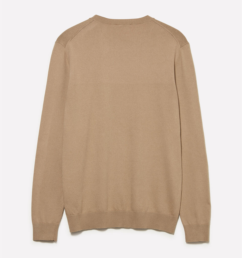 Camel crew neck sweater - men's crew neck sweaters - Camel | Sisley image number 2